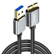 ENKAY USB 3.0 A to USB 3.0 Micro B 5Gbps Data Camera Hard Drive Cable, Length:1m