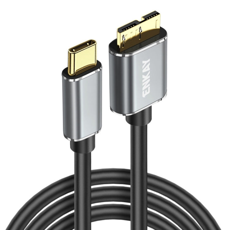ENKAY USB 3.1 Type-C to USB 3.0 Micro B 10Gbps Data Camera Hard Drive Cable, Length:1m