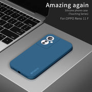For OPPO Reno11 F PINWUYO Sense Series Liquid Silicone TPU Phone Case(Blue)