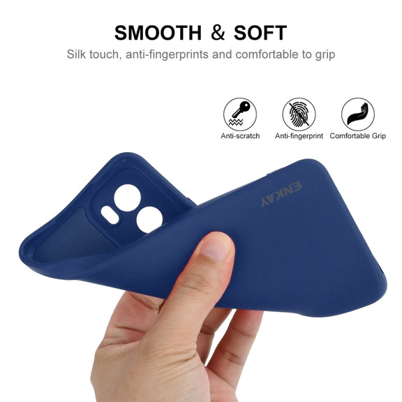 For OPPO Reno12 Pro ENKAY Liquid Silicone Soft Shockproof Phone Case(Black)