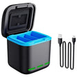 GP-910 3-Battery Charging Box Storage Case For GoPro Hero11 /10 /9 - Charger by PMC TechLife | Online Shopping South Africa | PMC TechLife | Buy Now Pay Later Mobicred