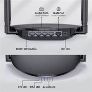 WAVLINK WN530G3 4x 5dBi Foldable Antenna AC1200 Dual Band Wireless Repeater Router, Plug:EU Plug