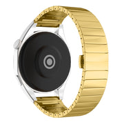 For Honor Watch 4 22mm One Bead Paint Butterfly Buckle Alloy Watch Band(Gold)