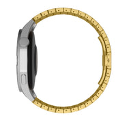 For Ticwatch Pro 2020 22mm One Bead Paint Butterfly Buckle Alloy Watch Band(Gold)