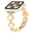 For Apple Watch SE 2023 44mm Four Leaf Clover Quick-Release Metal Chain Watch Band(Gold) - free shipping - PMC TechLife - Order now!