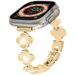 For Apple Watch Ultra 2 49mm Four Leaf Clover Quick-Release Metal Chain Watch Band(Gold) - free shipping - PMC TechLife - Order now!
