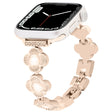 For Apple Watch Series 7 45mm Four Leaf Clover Quick-Release Metal Chain Watch Band(Rose Gold) - free shipping - PMC TechLife - Order now!