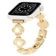 For Apple Watch Series 6 40mm Four Leaf Clover Quick-Release Metal Chain Watch Band(Gold) - free shipping - PMC TechLife - Order now!