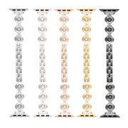 For Apple Watch Series 5 40mm Four Leaf Clover Quick-Release Metal Chain Watch Band(Silver)
