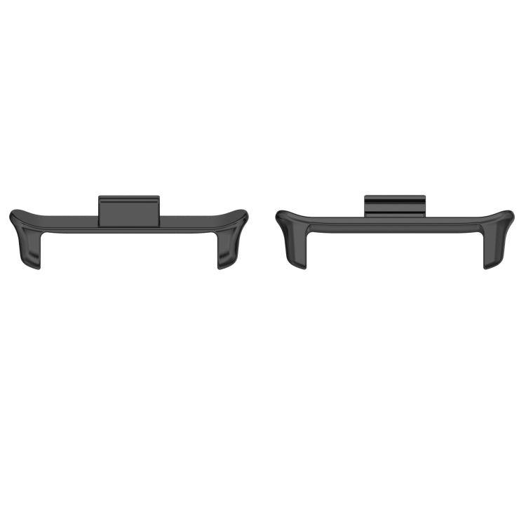 For vivo iQOO Watch GT 22mm 1 Pair Metal Watch Band Connector(Black)