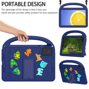 For Lenovo Tab M11 / Xiaoxin Pad 11 2024 Cartoon Sparrow EVA Shockproof Tablet Case(Navy Blue)