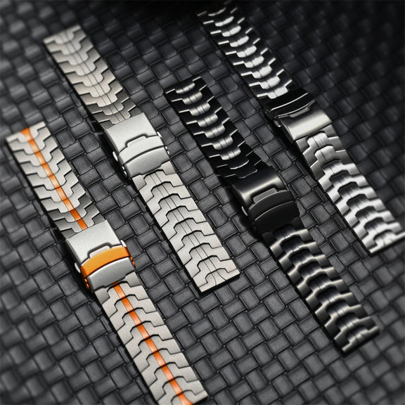 For Huawei Watch GT 3 46mm 22mm Double Lock Buckle Turtle Steel Watch Band(Silver)
