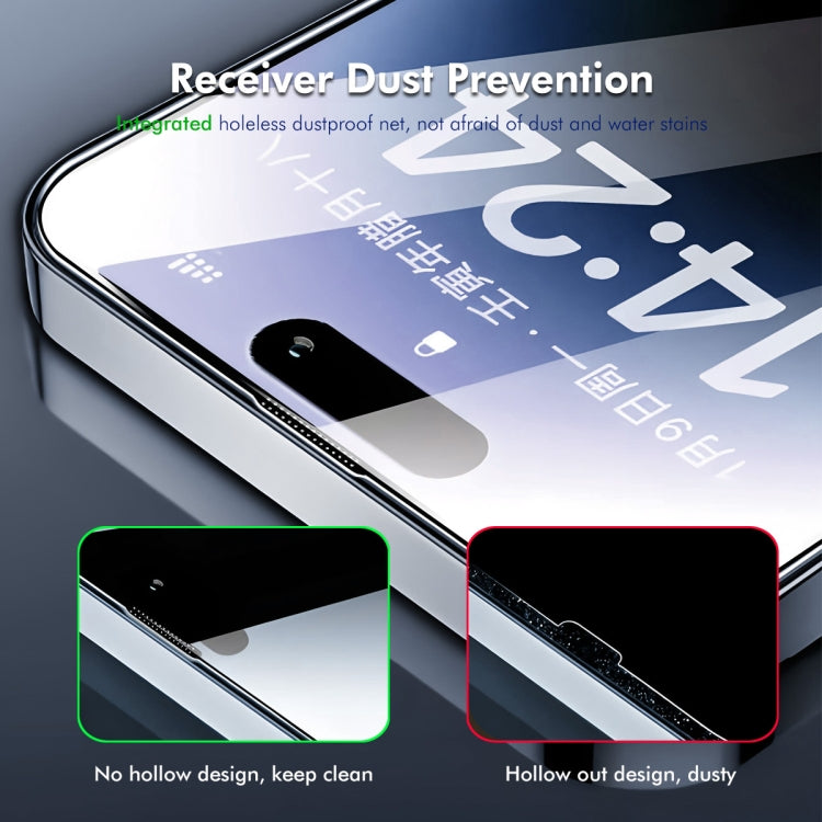 For iPhone 15 Plus / 16 Plus ENKAY 300C Super Large Arc Full Coverage High Aluminum-silicon Tempered Glass Film