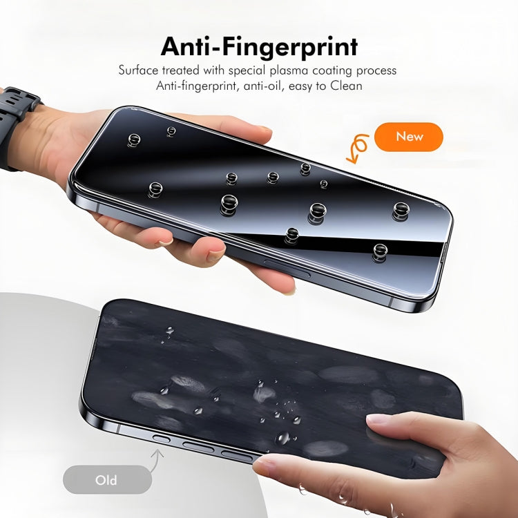 For iPhone 16 Pro ENKAY 300C Super Large Arc Full Coverage High Aluminum-silicon Tempered Glass Film