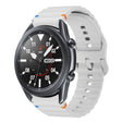 For Samsung Galaxy Watch3 41mm Wave Pattern Stitched Silicone Watch Band(Light Gray) - free shipping - PMC TechLife - Order now!