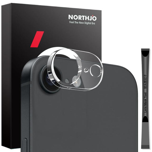 For iPhone 16e NORTHJO Camera Lens Protector 3D HD Tempered Glass Film(Clear)