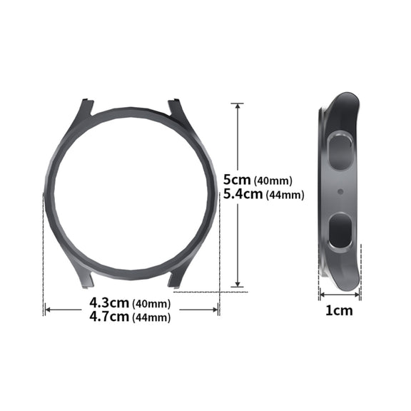 For Samsung Galaxy Watch7 40mm ENKAY Hat-Prince Electroplated Hard PC Case + 0.2mm 9H Glass Screen Protector(Pink)