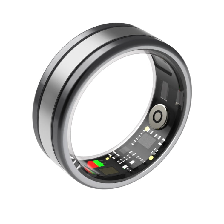 R18 SIZE 8 Smart Ring, Support Heart Rate / Blood Oxygen / Sleep / Multiple Sports Modes(Black)