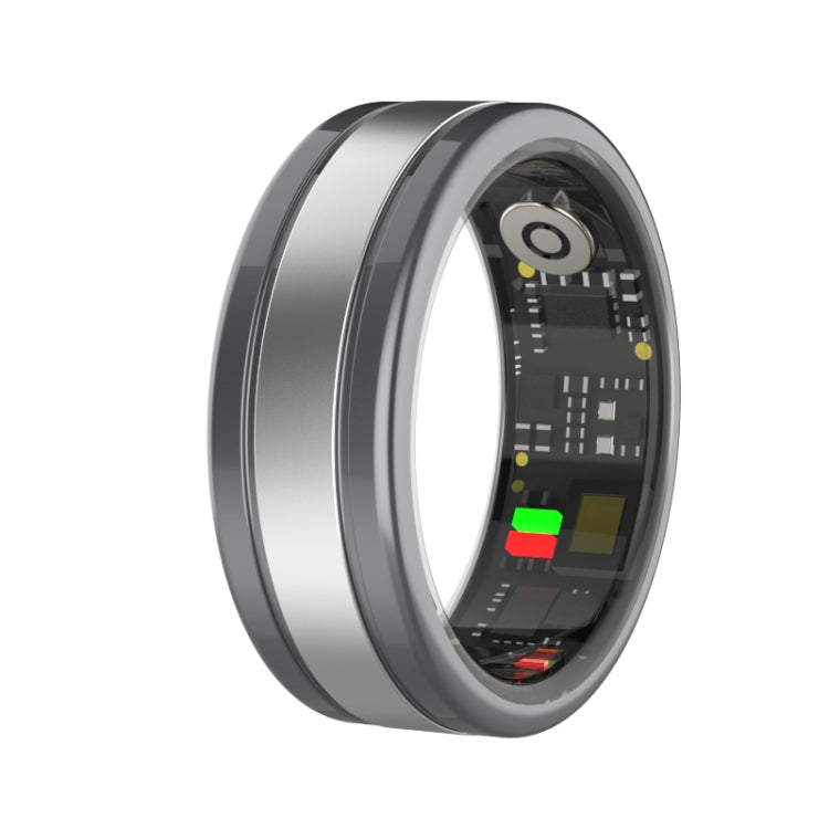 R18 SIZE 9 Smart Ring, Support Heart Rate / Blood Oxygen / Sleep/ Multiple Sports Modes(Black)