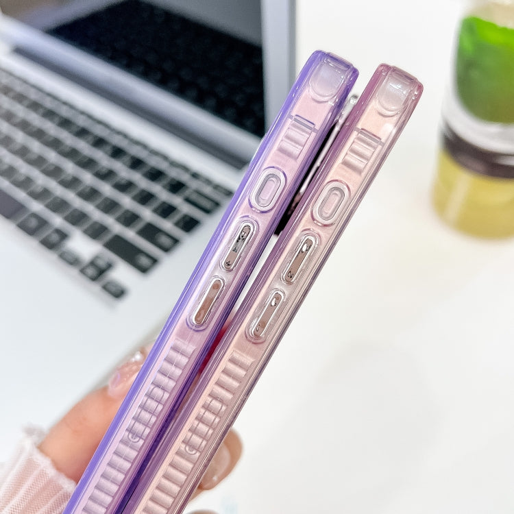 For iPhone 16 Plus Plating Glitter Texture TPU Phone Case with Lens Film(Purple Tinfoil Texture)