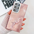 For Samsung Galaxy S25 Ultra 5G Plating Glitter Texture TPU Phone Case with Lens Film(Pink Tinfoil Texture) - free shipping - PMC Jewellery - Order now!