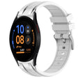 For Samsung Galaxy Watch FE 40mm 20mm Quick Release Silver Buckle Royal Silicone Watch Band(White) - free shipping - PMC TechLife - Order now!