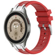 For Samsung Galaxy Watch 5 Pro 45mm 20mm Quick Release Silver Buckle Royal Silicone Watch Band(Red) - free shipping - PMC TechLife - Order now!