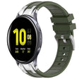 For Samsung Galaxy Watch Active 2 20mm Quick Release Silver Buckle Royal Silicone Watch Band(Olive Green) - free shipping - PMC TechLife - Order now!