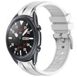 For Samsung Galaxy Watch 3 45mm 22mm Quick Release Silver Buckle Royal Silicone Watch Band(White) - free shipping - PMC TechLife - Order now!