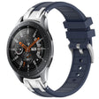 For Samsung Galaxy Watch 46mm 22mm Quick Release Silver Buckle Royal Silicone Watch Band(Navy Blue) - free shipping - PMC TechLife - Order now!