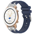 For Amazfit GTR 42mm 20mm Quick Release Silver Buckle Royal Silicone Watch Band(Navy Blue) - free shipping - PMC TechLife - Order now!