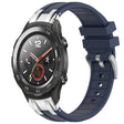 For Huawei Watch 2 20mm Quick Release Silver Buckle Royal Silicone Watch Band(Navy Blue) - free shipping - PMC TechLife - Order now!