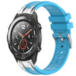 For Huawei Watch 2 20mm Quick Release Silver Buckle Royal Silicone Watch Band(Sky Blue) - free shipping - PMC TechLife - Order now!
