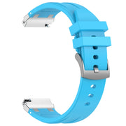 For Honor Magic Watch 2 42mm 20mm Quick Release Silver Buckle Royal Silicone Watch Band(Sky Blue)