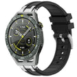 For Huawei Watch GT3 SE 22mm Quick Release Silver Buckle Royal Silicone Watch Band(Black) - free shipping - PMC TechLife - Order now!