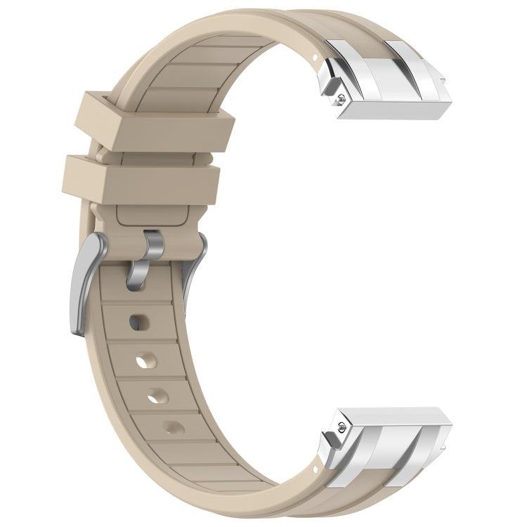 For Huawei Watch GT3 SE 22mm Quick Release Silver Buckle Royal Silicone Watch Band(Starlight)