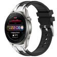 For Huawei Watch3 Pro New 22mm Quick Release Silver Buckle Royal Silicone Watch Band(Black) - free shipping - PMC TechLife - Order now!