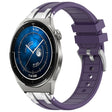 For Huawei Watch GT3 Pro 46mm 22mm Quick Release Silver Buckle Royal Silicone Watch Band(Purple) - free shipping - PMC TechLife - Order now!