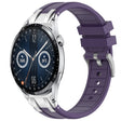 For Huawei Watch GT3 46mm 22mm Quick Release Silver Buckle Royal Silicone Watch Band(Purple) - free shipping - PMC TechLife - Order now!