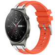 For Huawei Watch GT2 Pro 22mm Quick Release Silver Buckle Royal Silicone Watch Band(Orange) - free shipping - PMC TechLife - Order now!
