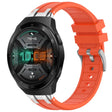For Huawei Watch GT 2e 22mm Quick Release Silver Buckle Royal Silicone Watch Band(Orange) - free shipping - PMC TechLife - Order now!