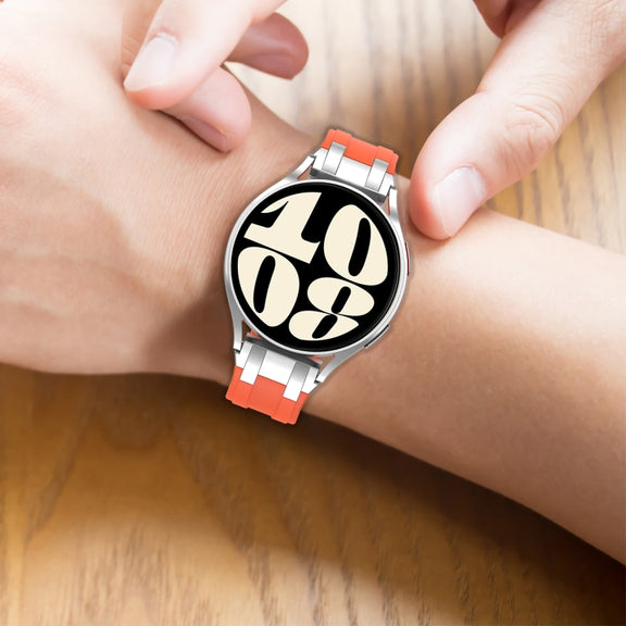 For Huawei Watch 4 22mm Quick Release Silver Buckle Royal Silicone Watch Band(Navy Blue)