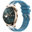 For Honor Watch 4 Pro 22mm Quick Release Silver Buckle Royal Silicone Watch Band(Sea Blue) - free shipping - PMC TechLife - Order now!