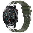 For Honor Magic Watch 2 46mm 22mm Quick Release Silver Buckle Royal Silicone Watch Band(Olive Green) - free shipping - PMC TechLife - Order now!
