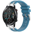 For Honor Magic Watch 2 46mm 22mm Quick Release Silver Buckle Royal Silicone Watch Band(Sea Blue) - free shipping - PMC TechLife - Order now!