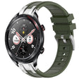 For Honor Magic Watch 22mm Quick Release Silver Buckle Royal Silicone Watch Band(Olive Green) - free shipping - PMC TechLife - Order now!