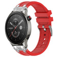 For Amazfit Watch GTR 4 22mm Quick Release Silver Buckle Royal Silicone Watch Band(Red) - free shipping - PMC TechLife - Order now!