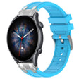 For Amazfit Watch GTR 3 pro 22mm Quick Release Silver Buckle Royal Silicone Watch Band(Sky Blue) - free shipping - PMC TechLife - Order now!