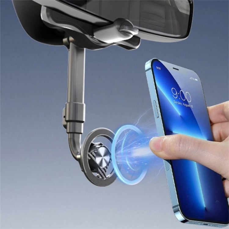 23-H06 Magnetic Phone Bracket Adjustable Angle Car Rearview Mirror Mount Holder
