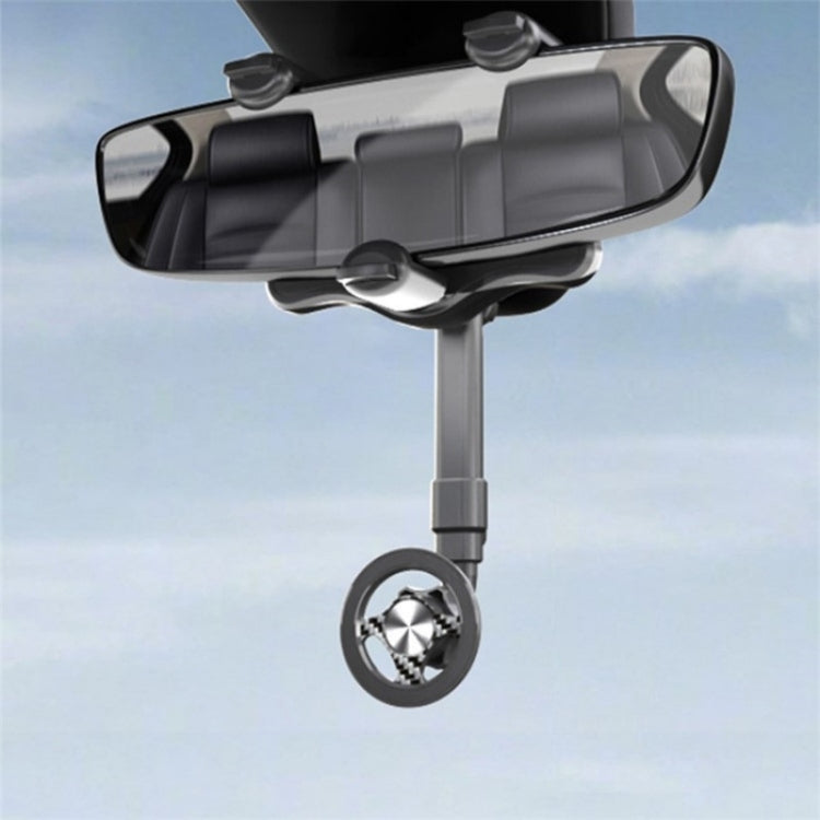 23-H06 Magnetic Phone Bracket Adjustable Angle Car Rearview Mirror Mount Holder